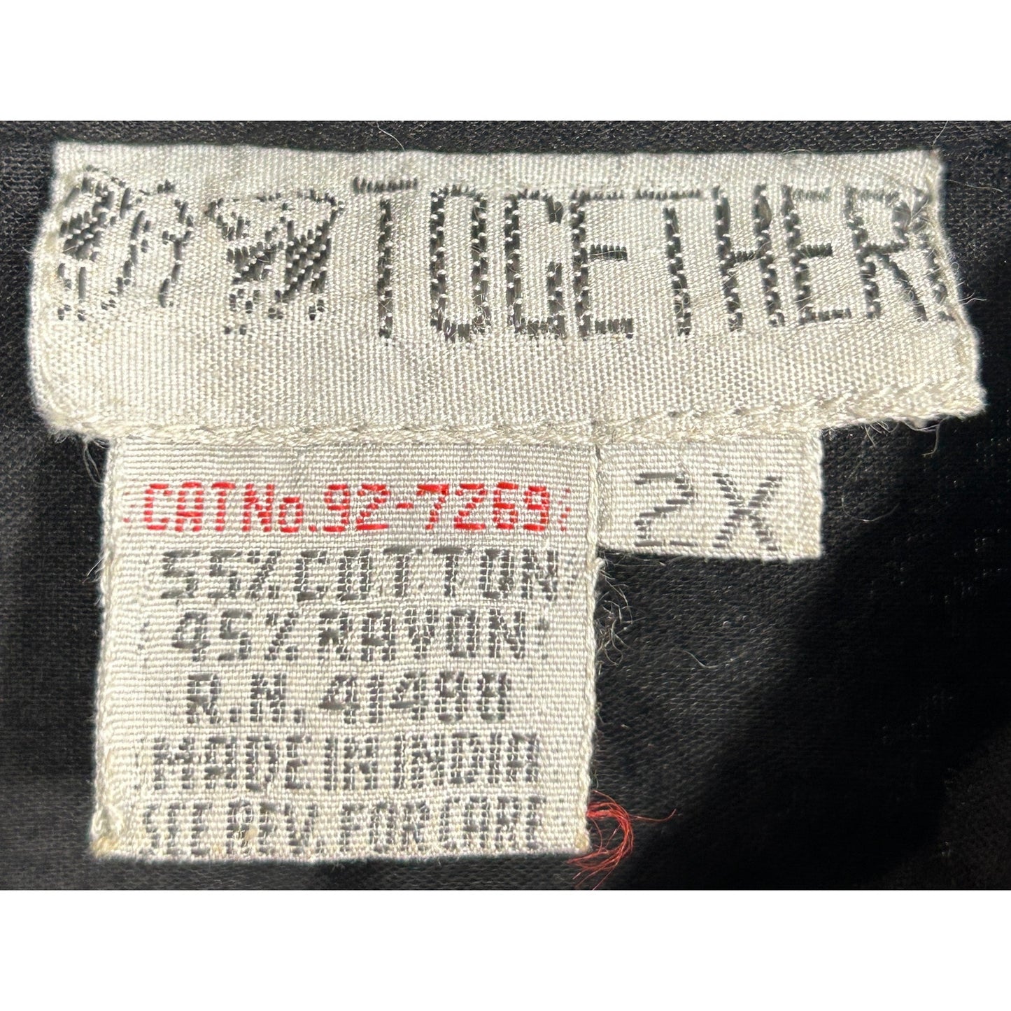 Vintage Together Black Embroidered Button Down Shirt 2X Floral Western