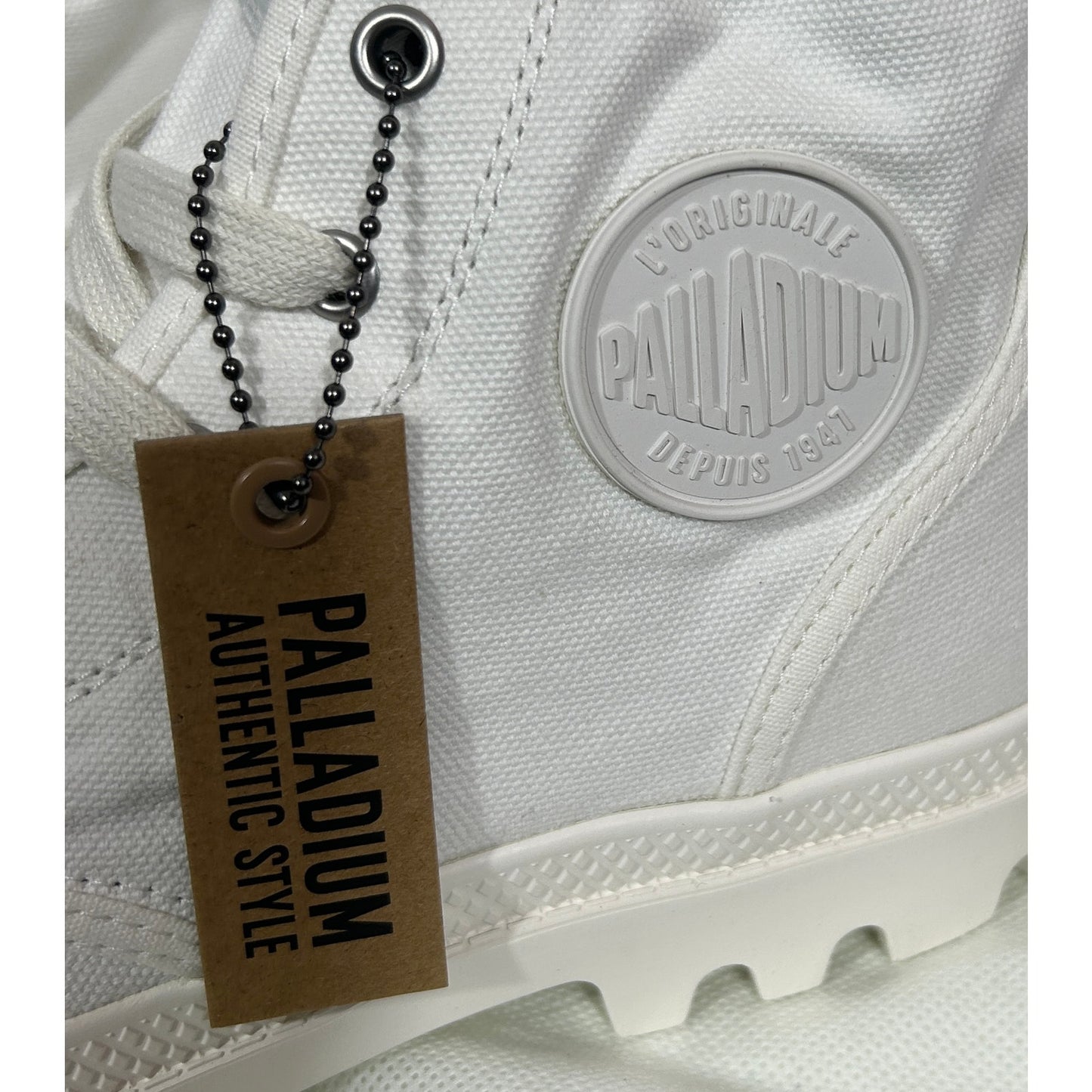 Palladium White Canvas High Top Sneakers Women’s Size 9.5