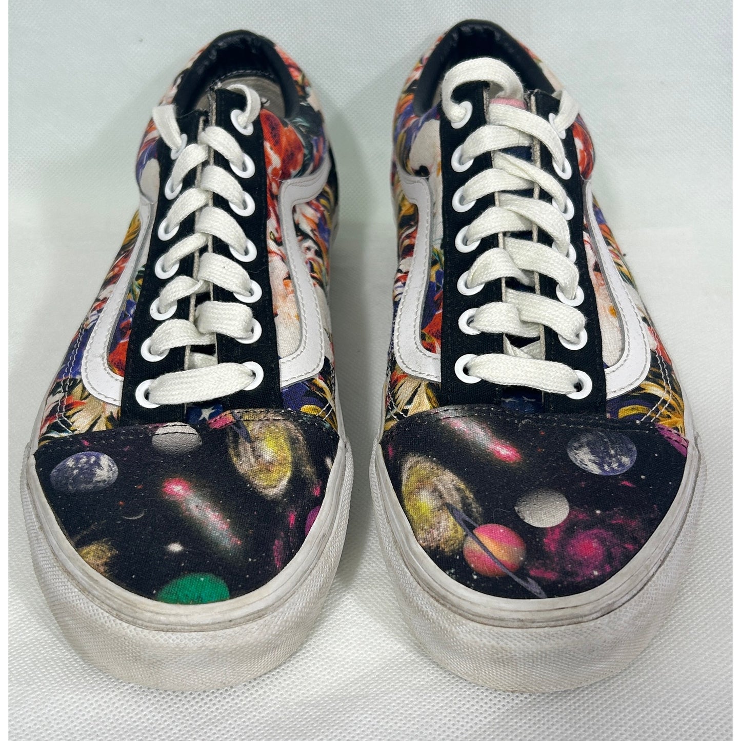 Vans Old Skool Galaxy Floral Checkerboard Low Top Sneaker Men’s Size 11