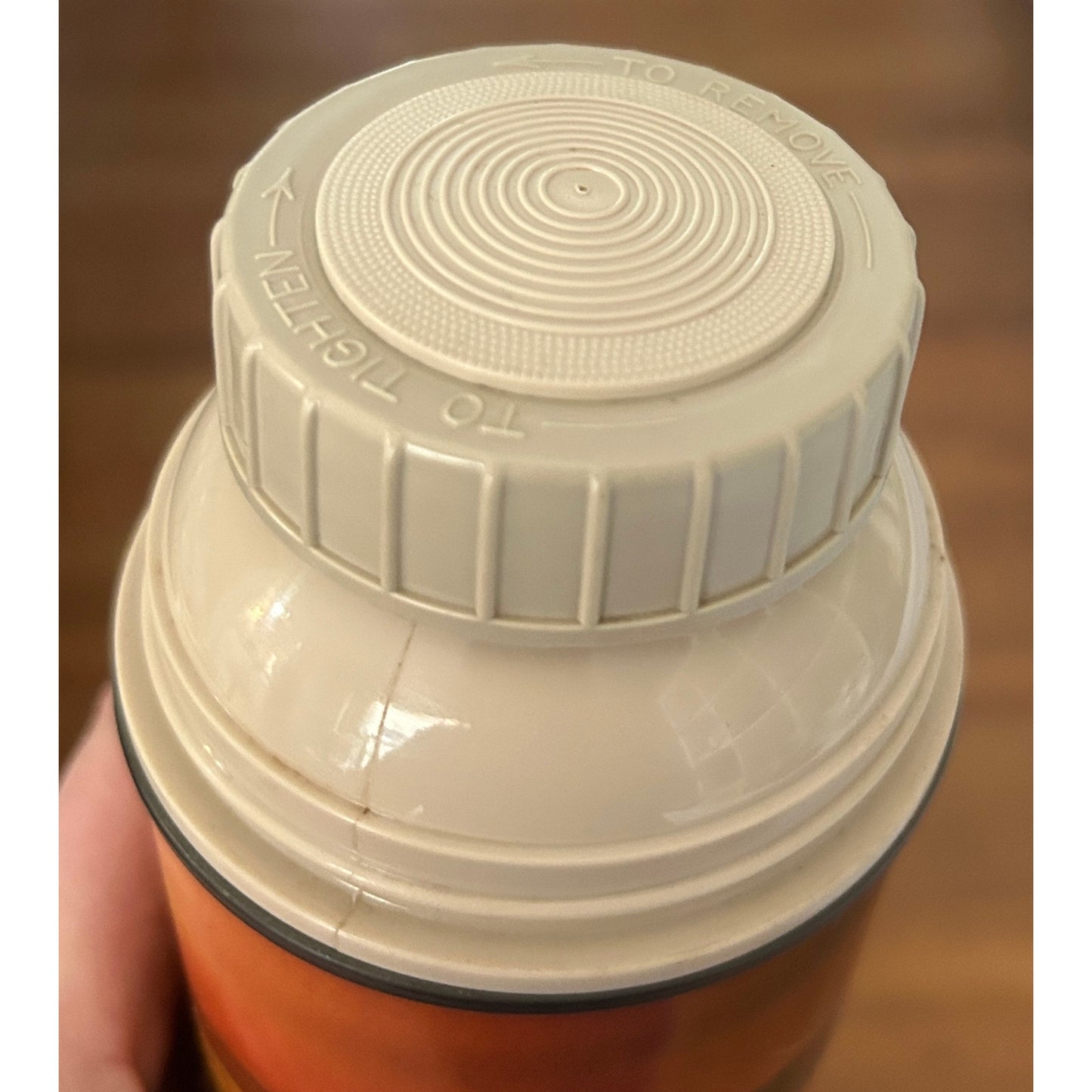Vintage Thermos 2210/91 Sunset Couple Scene with Orange Cup Lid USA