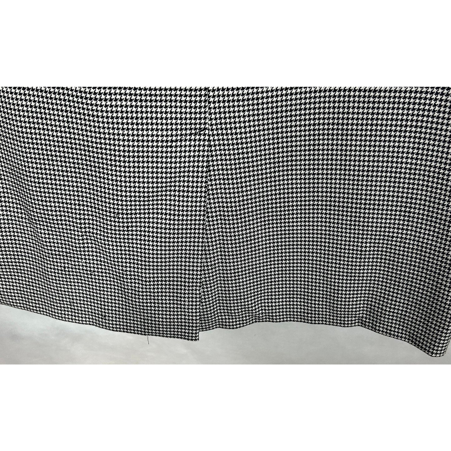Michele Houndstooth Black Lined Sleeveless Dress, Size 6, Made in USA