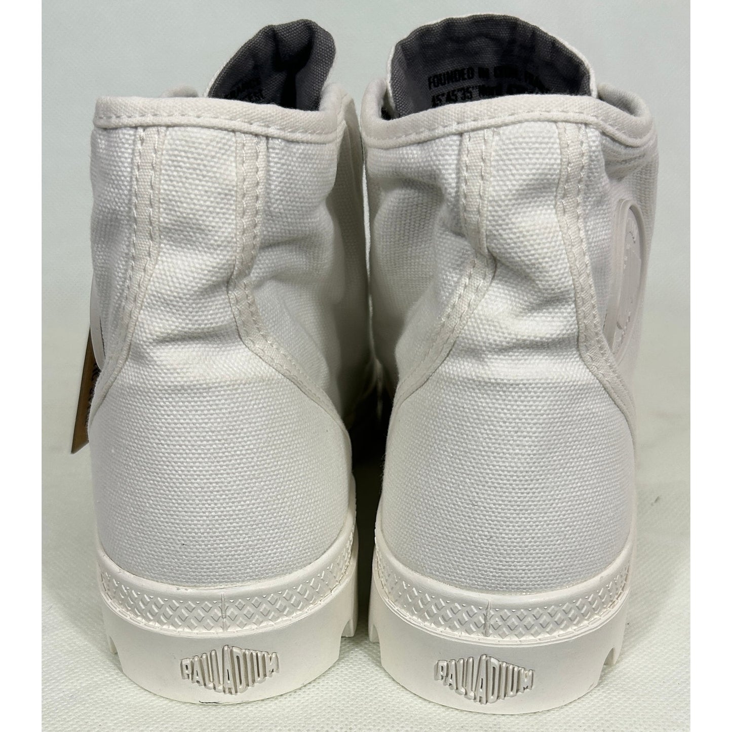 Palladium White Canvas High Top Sneakers Women’s Size 9.5