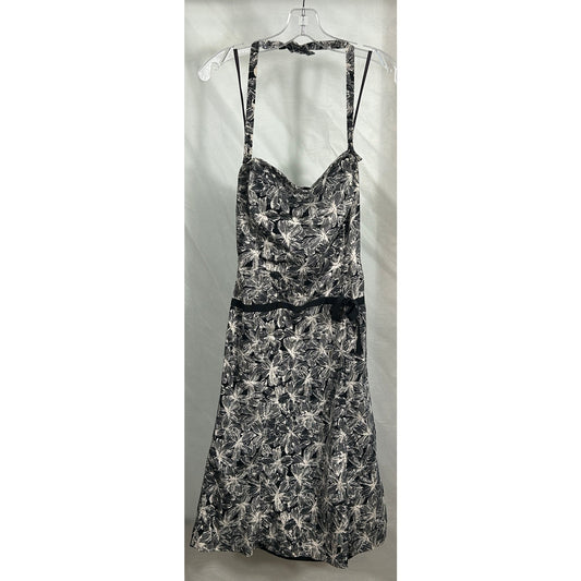 Sigrid Olsen Collection Black & White Floral Dress - Size 4