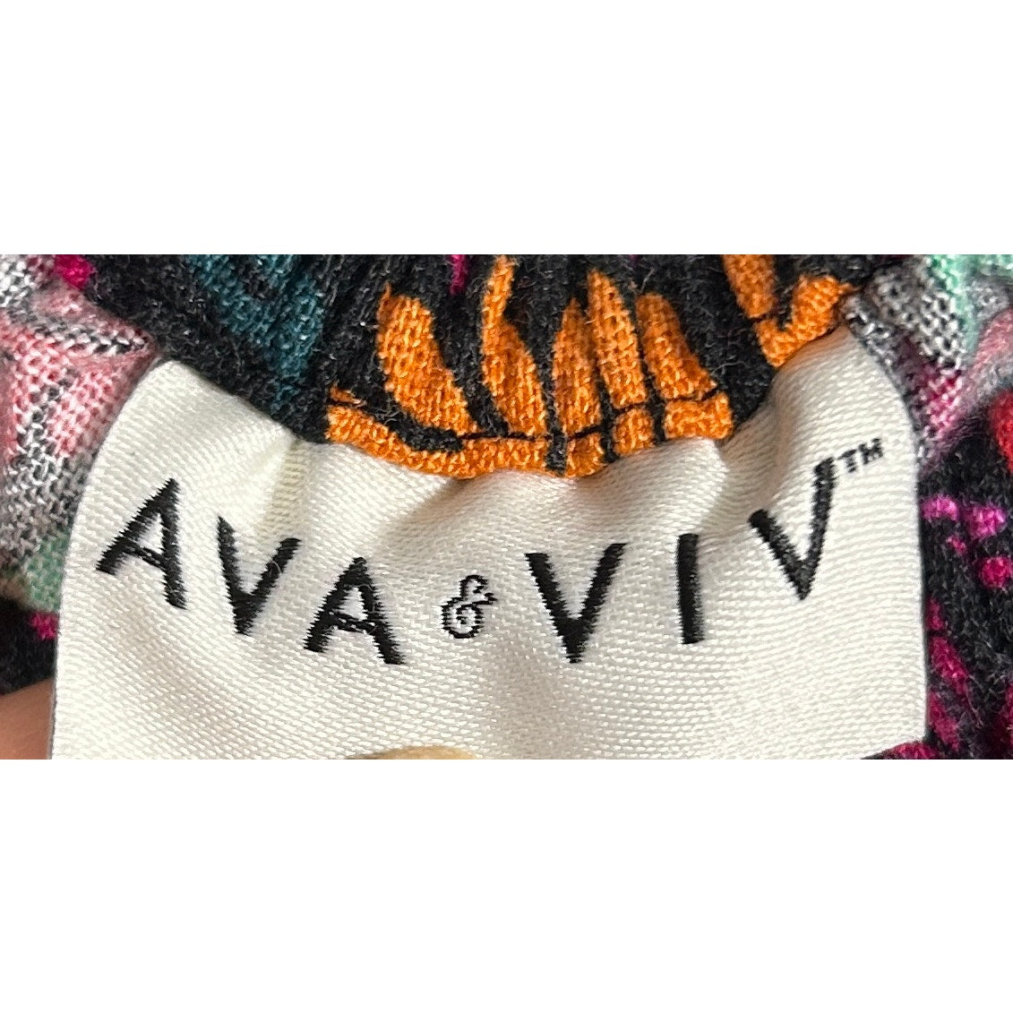 Ava & Viv 3X Black Multicolor Floral Ruffle Jumpsuit with Tie Waist