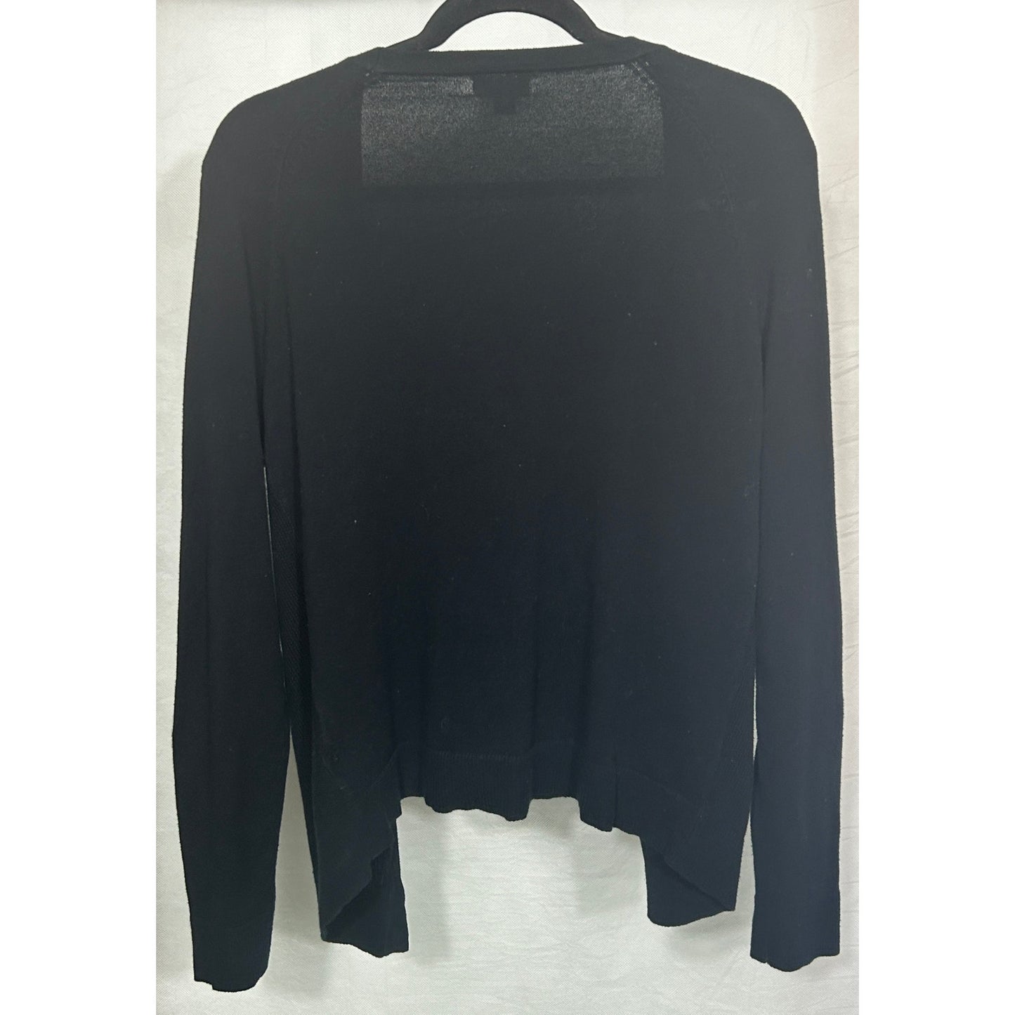 Merona Women’s Black Button Front Cardigan Sweater Size S