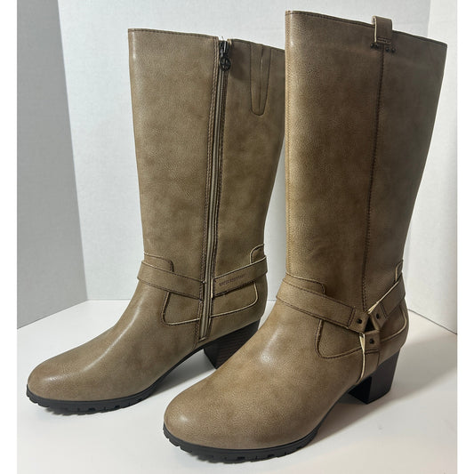 Jambu & Co JBU Women’s Water Resistant Knee High Boots Taupe Size 11M NIB